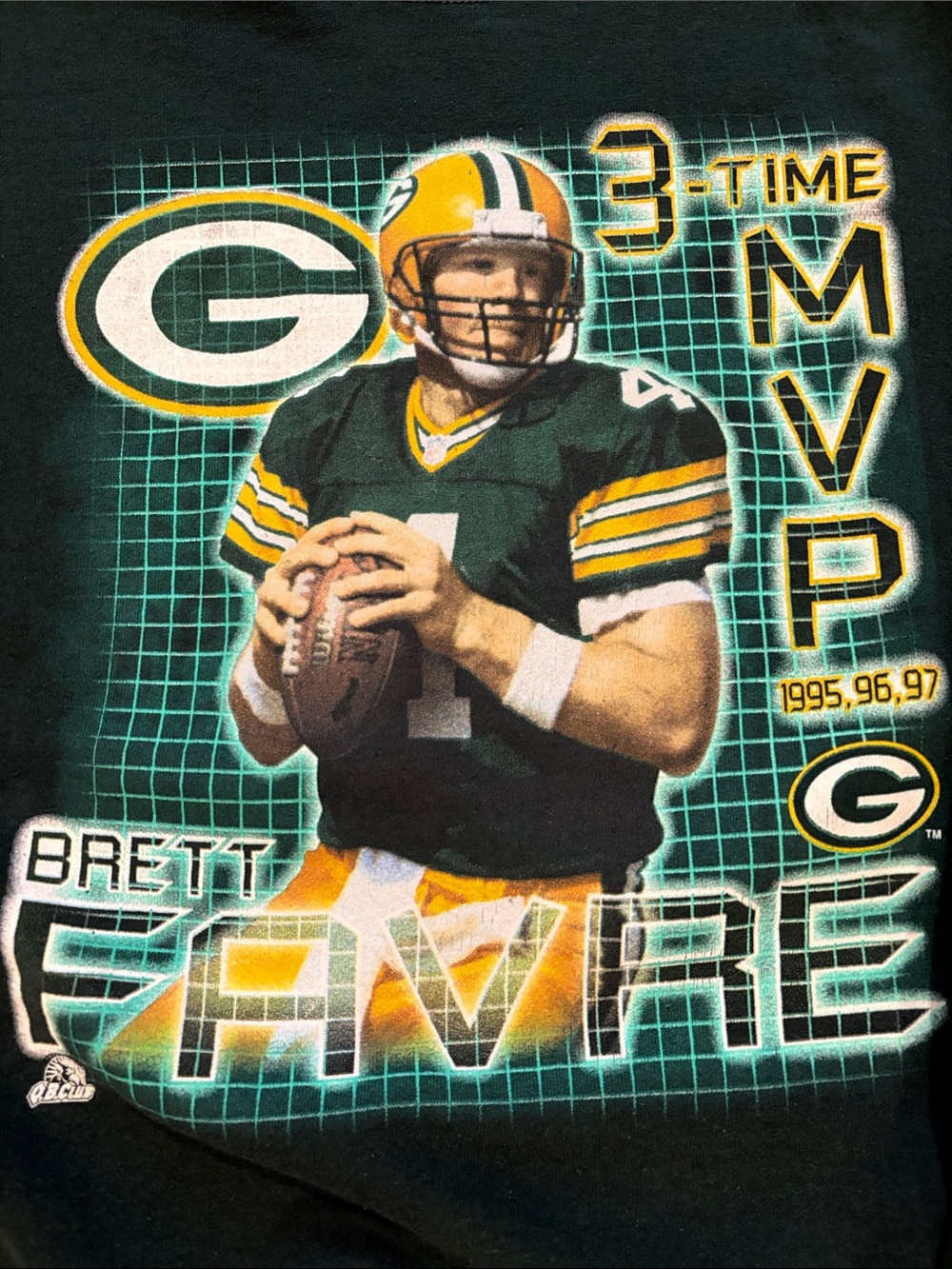 Vintage pro player Brett Favre Green Bay Packers men’s large crewneck - Picture 2 of 6